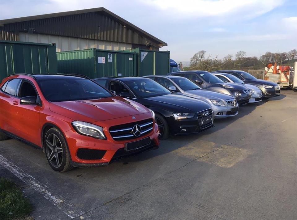  The thieves sold more than £100,000 worth of cars for less than £5,400