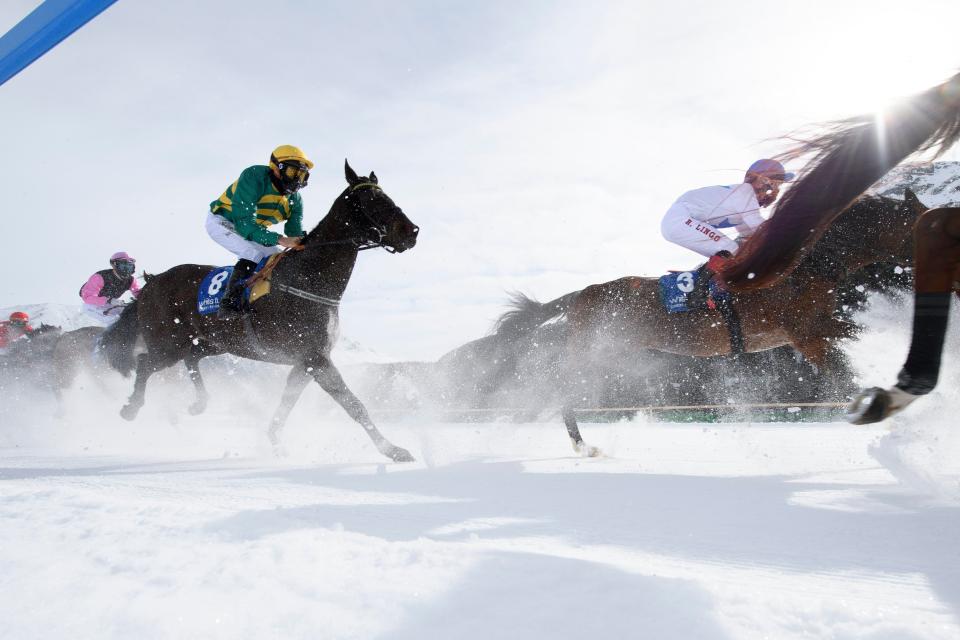  The race took place in Switzerland on the frozen ice and it was later abandoned
