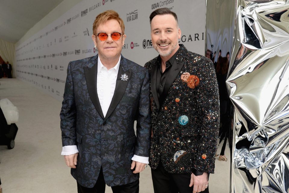 The party was hosted by Elton John and his husband David Furnish