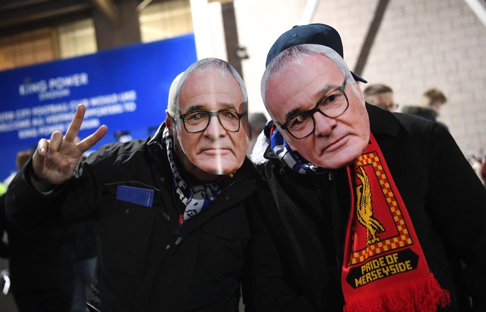 Ranieri may have been sacked by Leicester, but he can be spotted in the crowd tonight