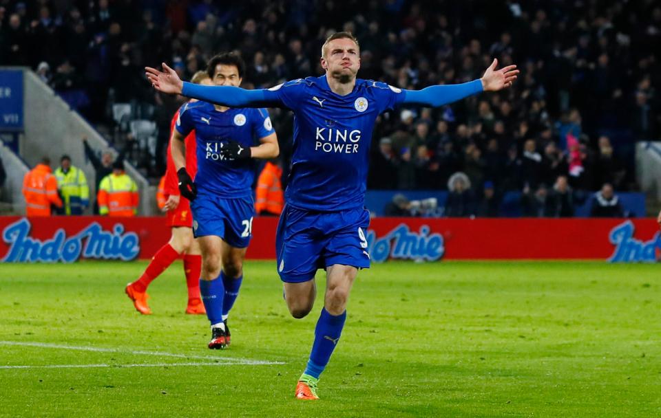 Jamie Vardy was the hero tonight for Leicester as he bagged a brace in a 3-1 victory