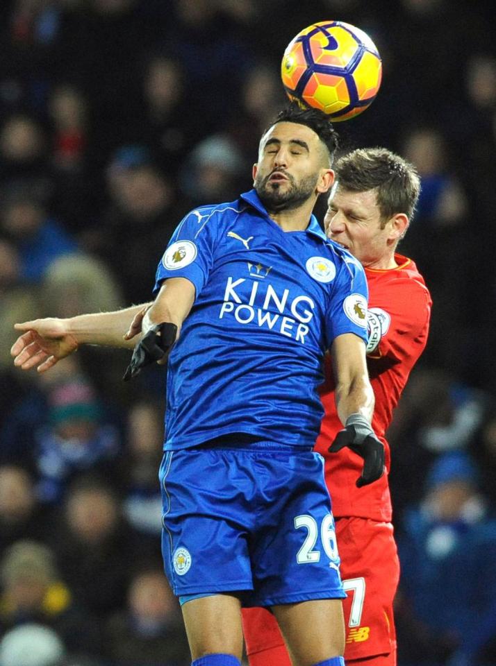 Riyad Mahrez received an ovation when he was subbed off