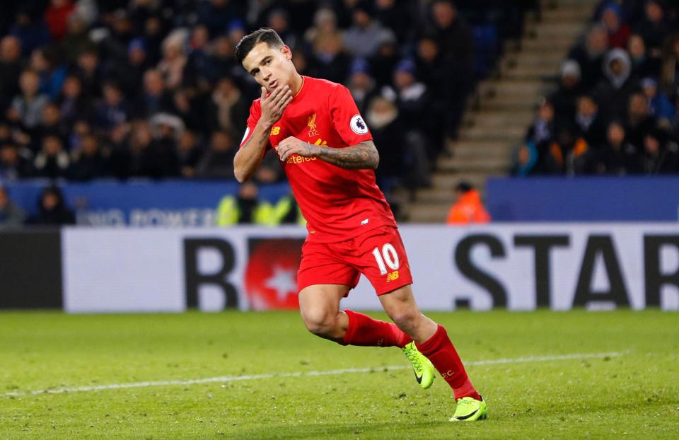 Philippe Coutinho grabbed a consolation for Liverpool late on bu they were unable to find a way back
