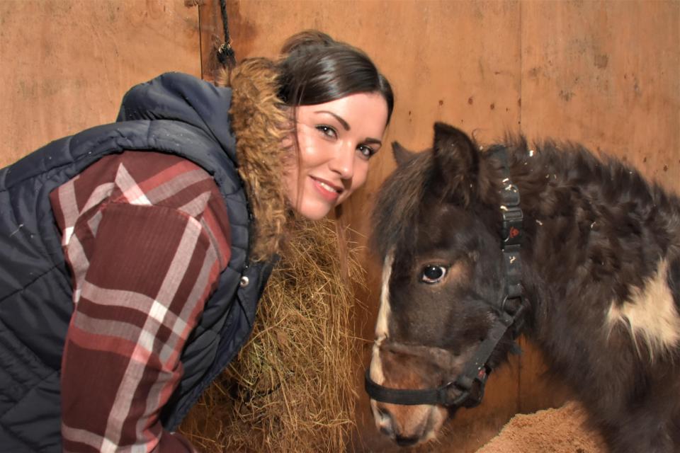  Horse lover Louise can not understand how anyone could abandon a poor little pony like Stevie