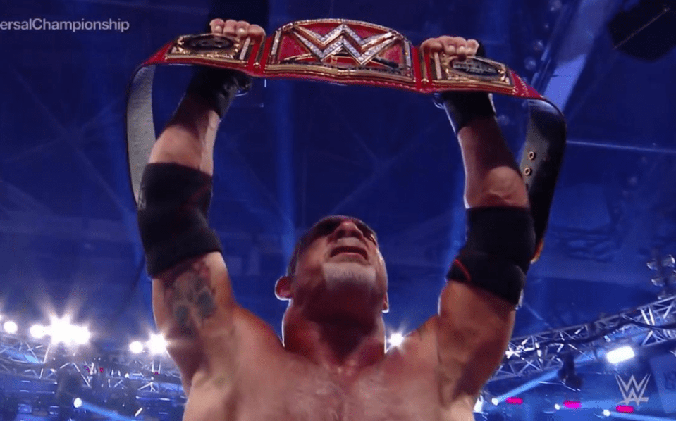Goldberg won the WWE title - setting up a mega-clash with Brock Lesnar at WrestleMania 33