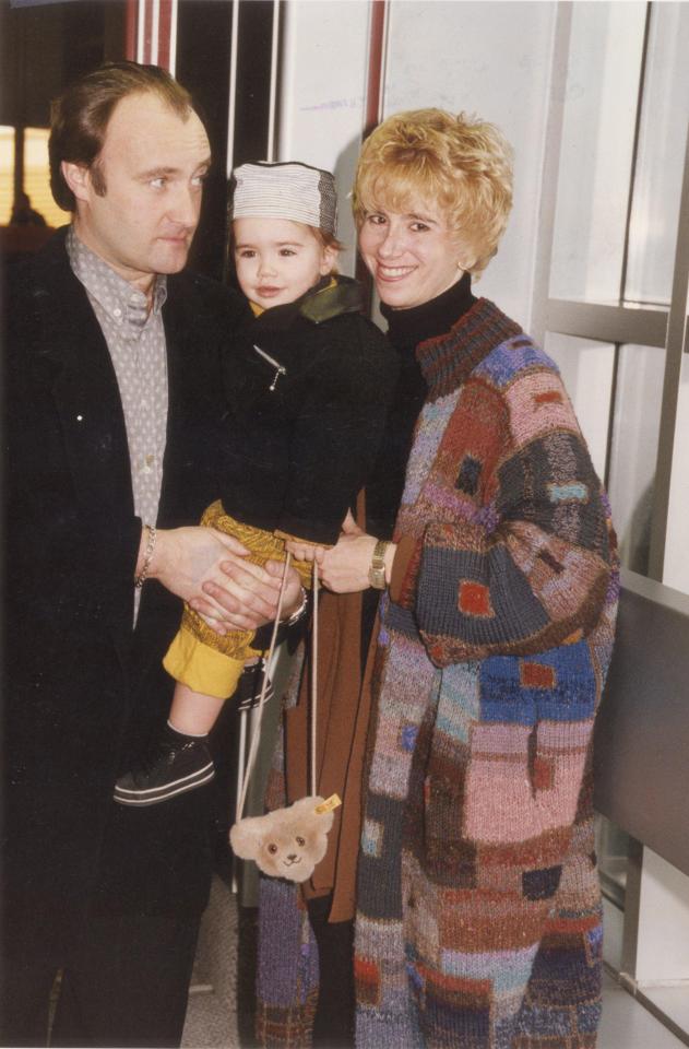 Lily as a toddler with her parents 