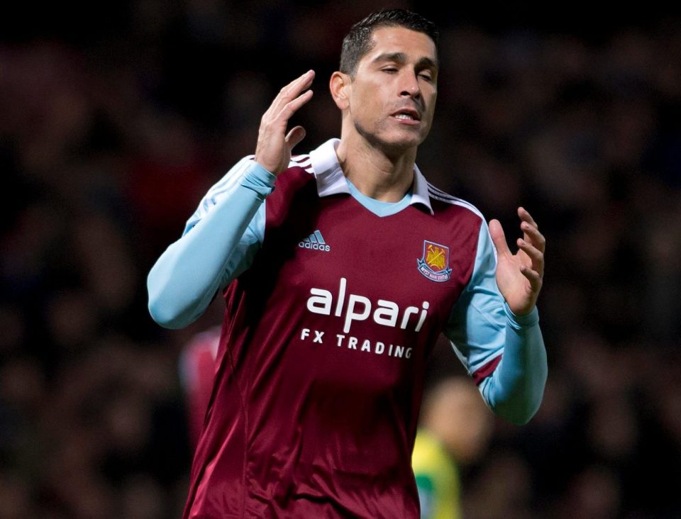  Marco Borriello started 21 games for Cagliari and is finding the net with 48 per cent of his shots