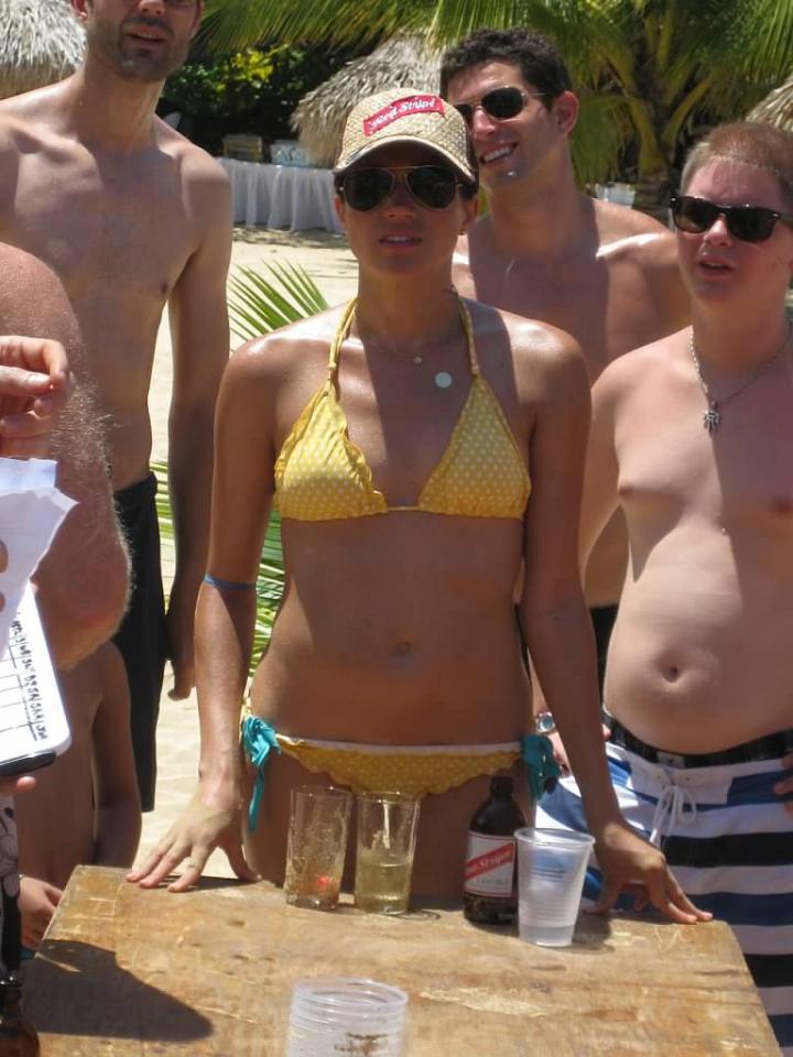  Meghan, pictured at her 2011 beach wedding to Trevor Engelson, flew in from Toronto to meet Harry