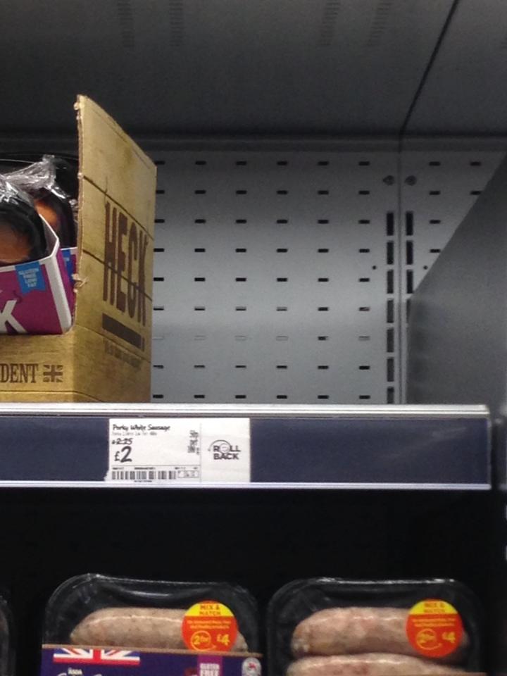 The company said Porky Whites, which makes the sausages, is looking into it urgently