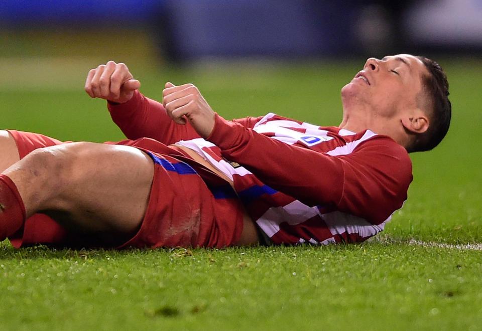 Torres was knocked out cold after clashing heads with an opponent