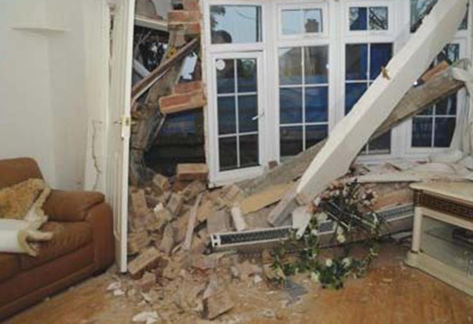  Extensive damage was caused to the property in Stoke-on-Trent, Staffs