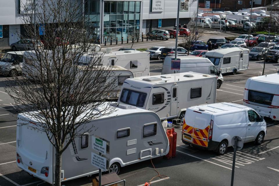  Customers don't seem to have been affected by the upset - although they now have limited spaces to park in