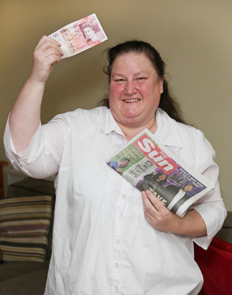 Tina Groom splashed her Sun win on her newborn granddaughter 