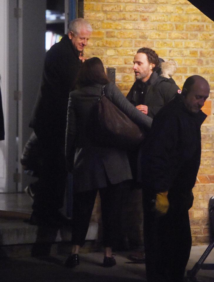  Andrew Lincoln was also on set