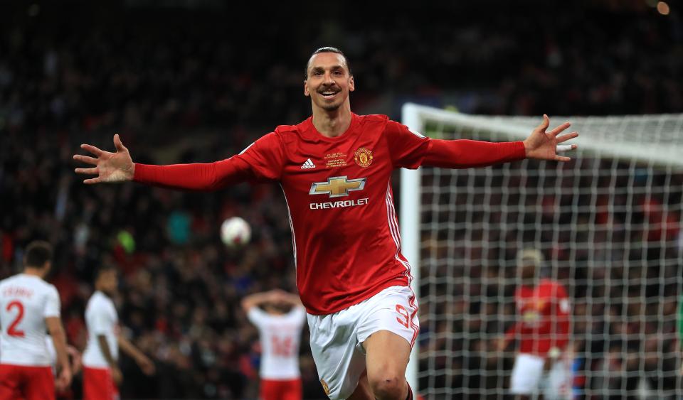 Zlatan Ibrahimovic has hinted he will stay at Manchester United another season