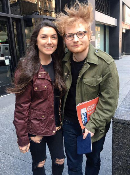  Ed had an embarrassing photo fail when a rogue gust of win blew his hair while he posed with a fan