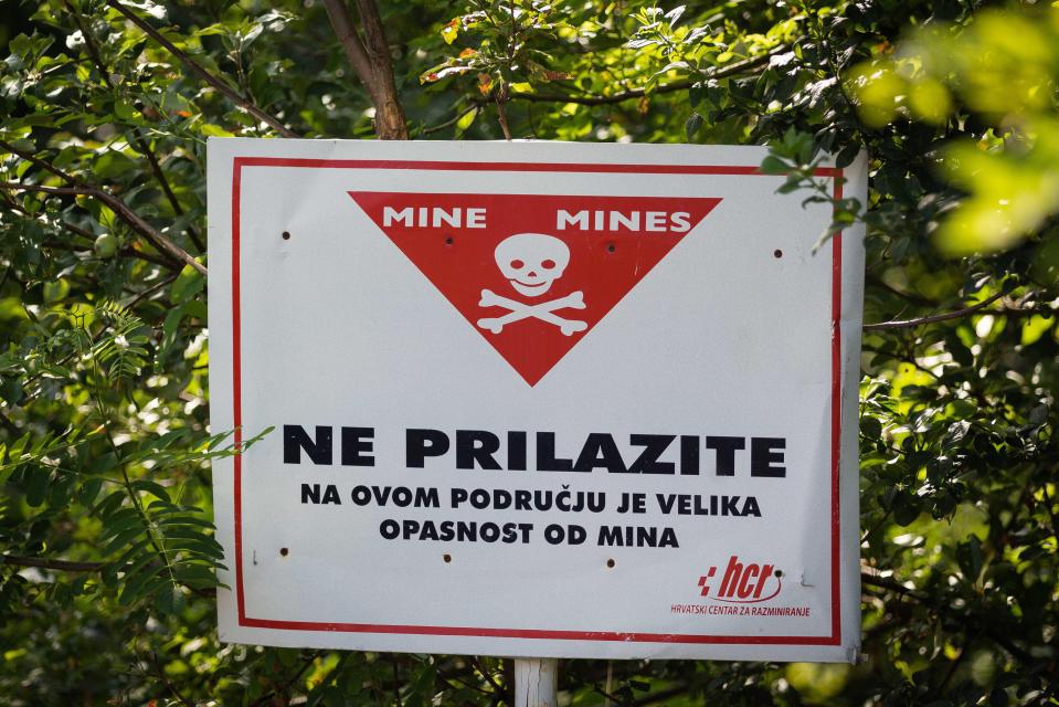  The underground base is still surrounded by deadly minefields