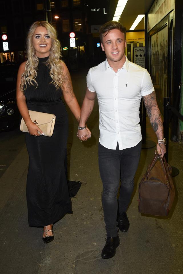  The lovebirds left the London venue holding hands