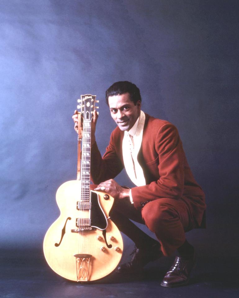  Berry became a huge star in the Fifties, with hits including You Can't Catch Me and Johnny B Goode