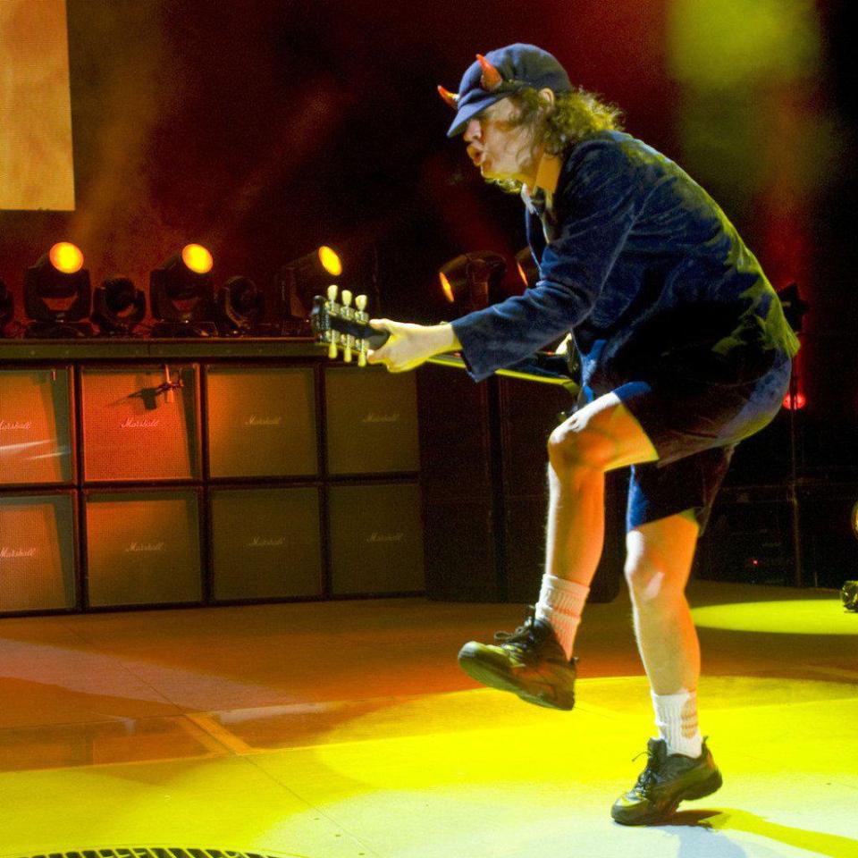  AC/DC's Angus Young was among those who imitated Berry's signature move
