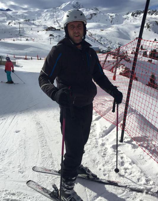  Astbury was seen skiing in one snap while insisting his split personality disorder prevented him from getting a job