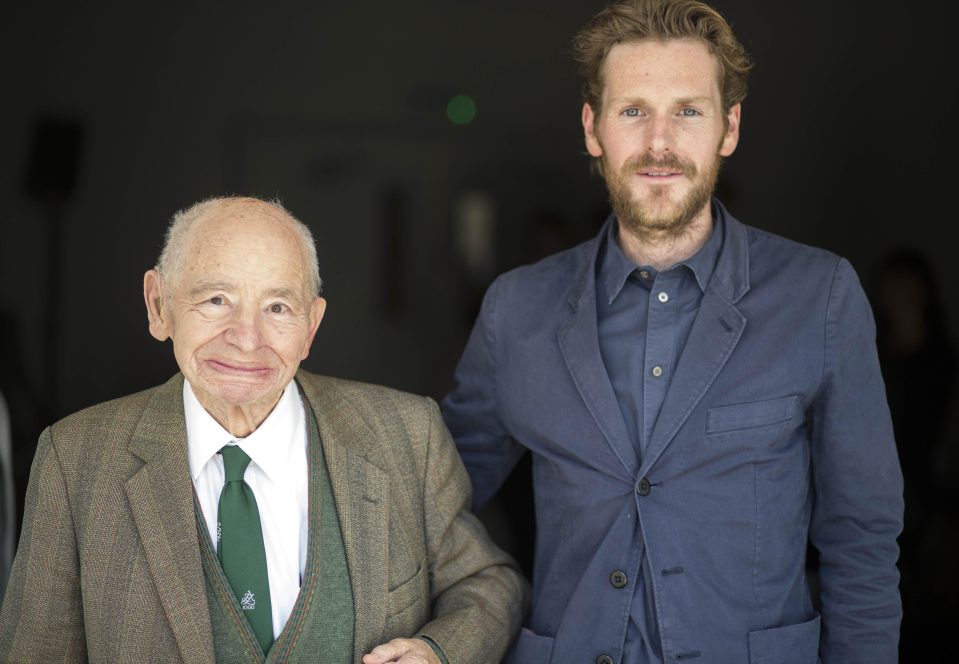 Colin Dexter and actor Shaun Evans