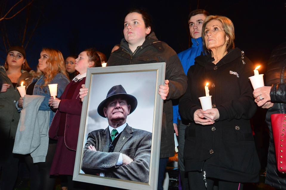  A vigil was held for Martin McGuinness following his death yesterday