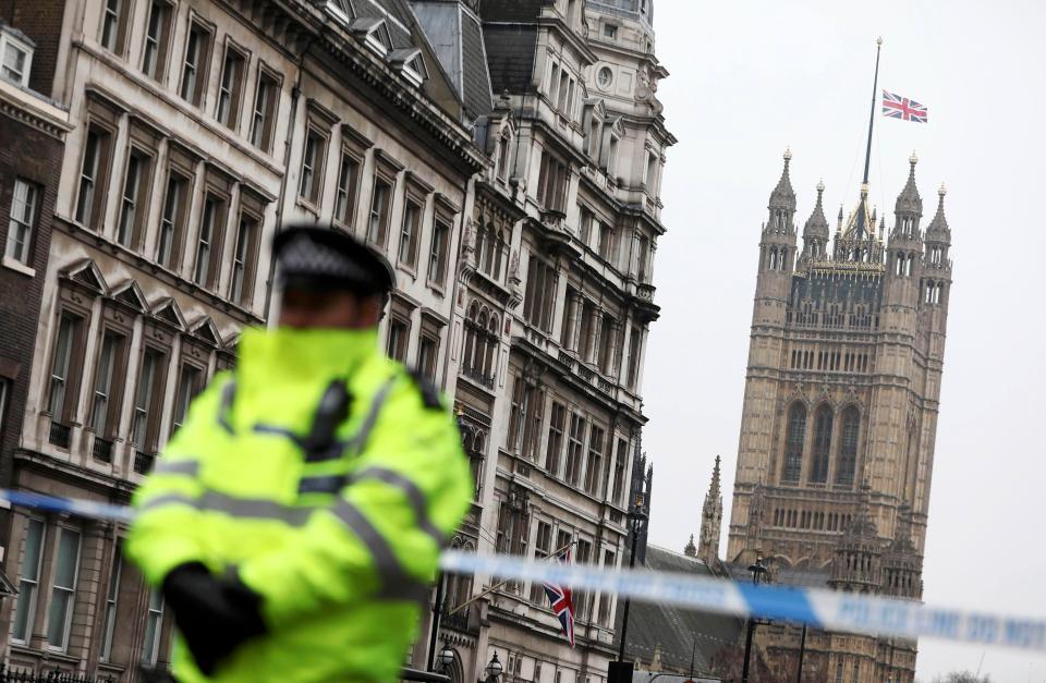 Flags across the capital are flying at half mast the day after a lone wolf terror maniac brought terror to London