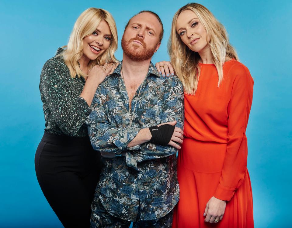 Celebrity Juice panel Holly Willoughby, Keith Lemon and Fearne Cotton