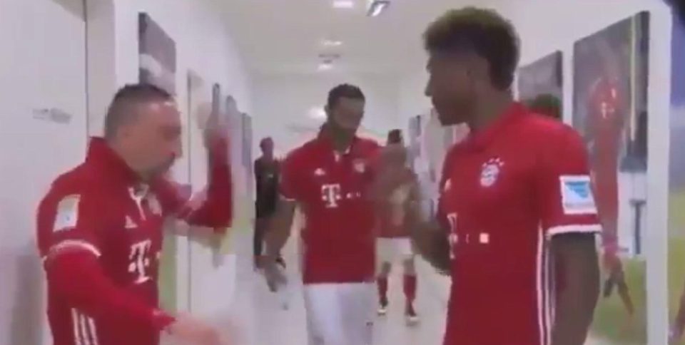 Ribery shows some unusual moves as Bayern players star in the Frenetic, Friends-style video