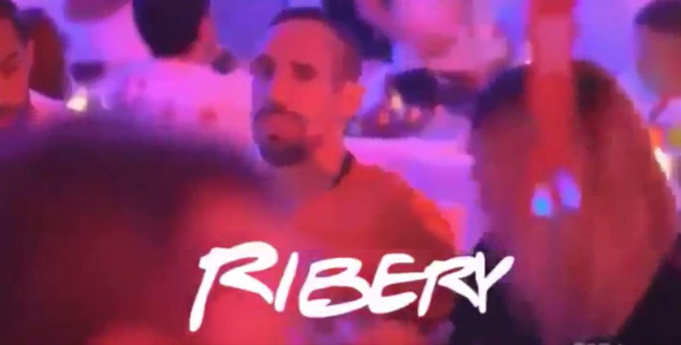 France flier Franck Ribery was one of the "Friends" introduced on the Bayern video