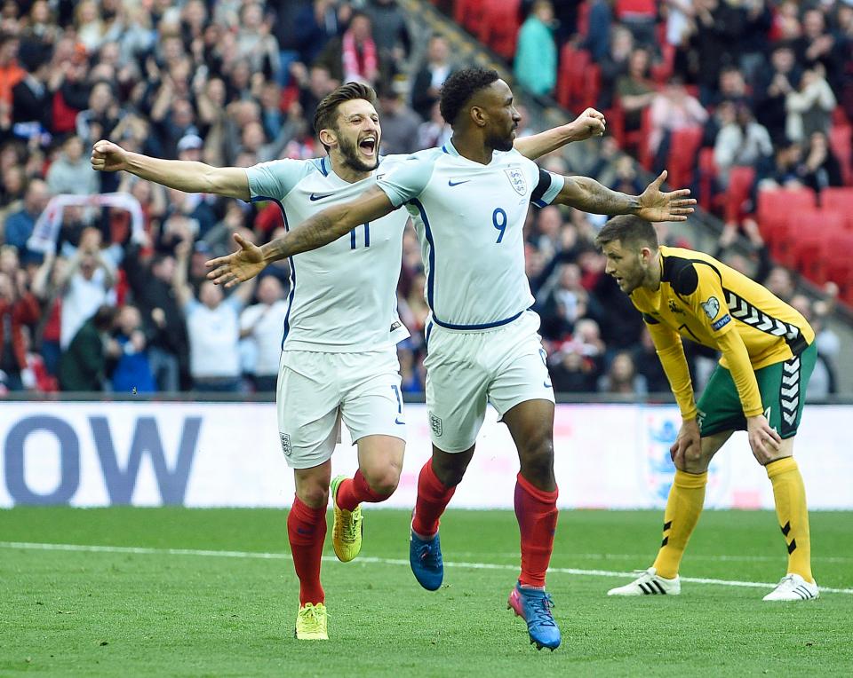 The striker grabbed a right-footed goal for England against Lithuania