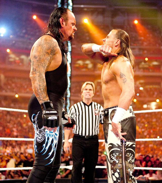 The Undertaker and Shawn Michaels had not one but two amazing Wrestlemania match