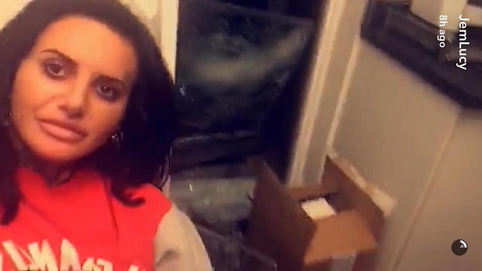  The Ex on the Beach star took to Snapchat in the early hours of Friday to share the news