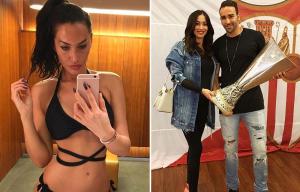 France defender Adil Rami wooed his stunning former model girlfriend at the tennis and she's an ace