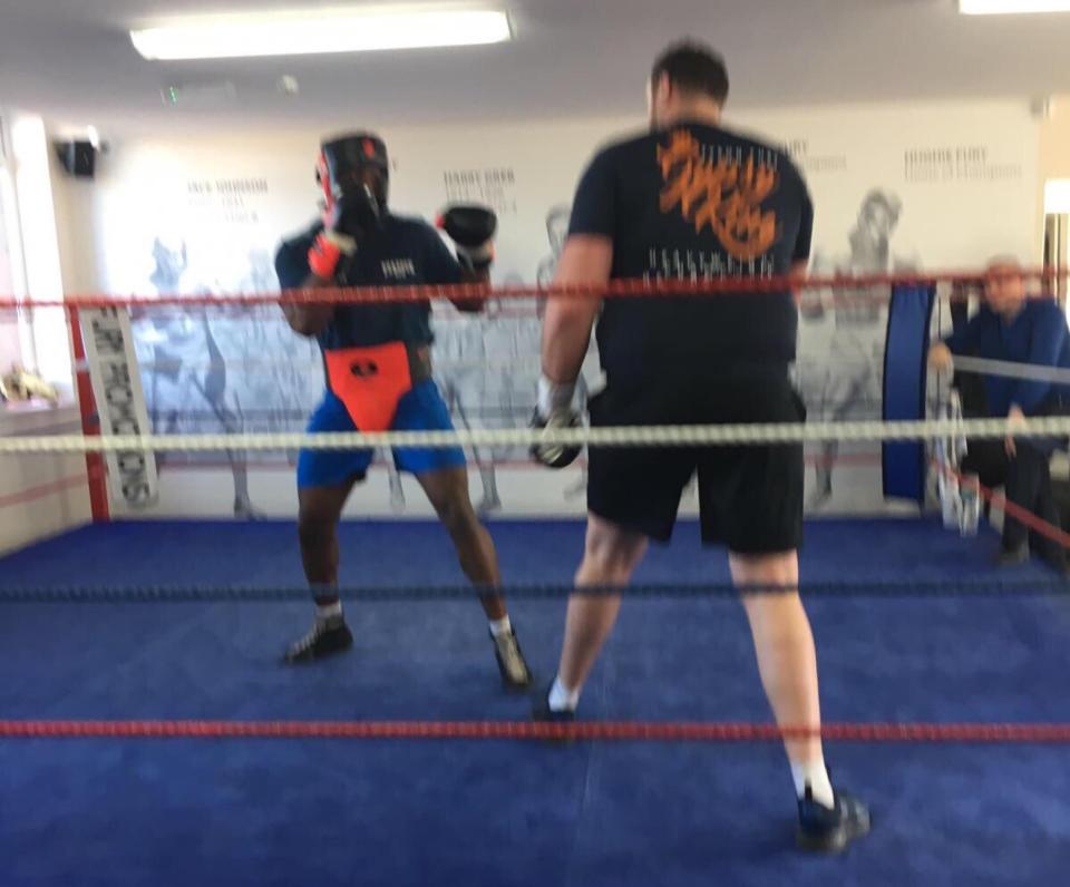  The Gypsy King has been promising a comeback but it looks like he has a long way to go.