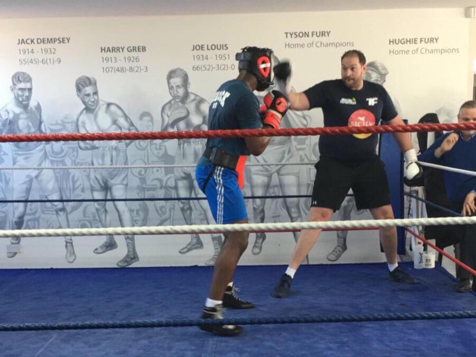  The towering star claimed he had balloned up to 25 stone after losing his titles
