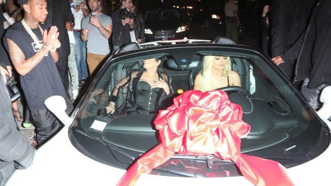 Kylie Jenner received a Ferrari from her (now ex) boyfriend Tyga during her 18th birthday in Los Angeles in 2015 