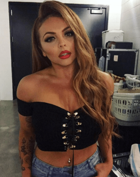  Jesy Nelson showed off her Jessica Rabbit-inspired look as she chilled out backstage in Miami