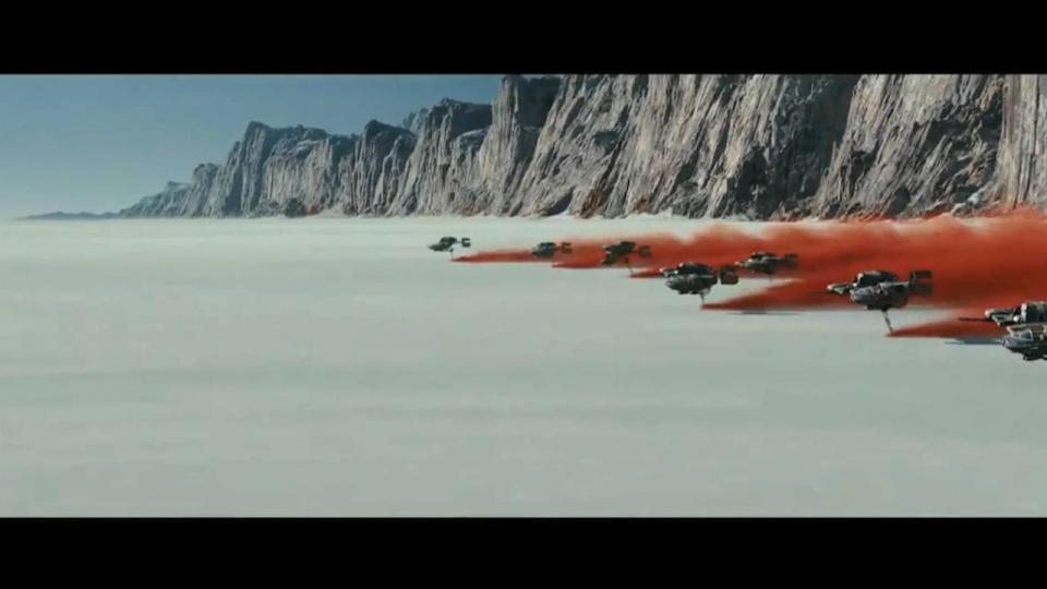  As ships sped across the baron desert they spouted red smoke