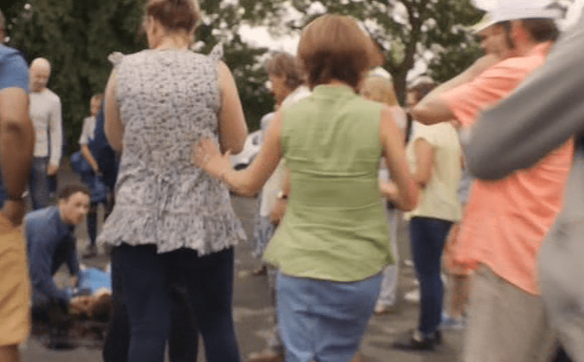  The scene showing Rhys's body as he lay in the car park had viewers in tears