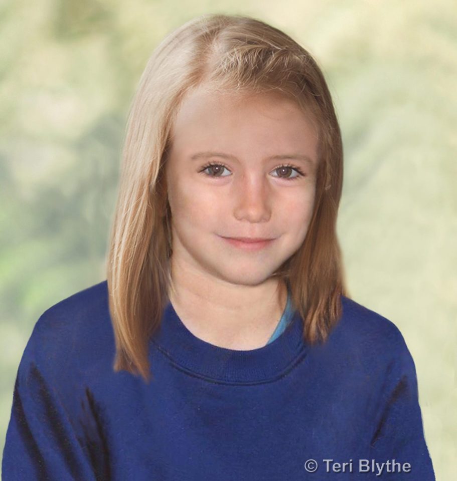 Artist impression of Madeleine McCann