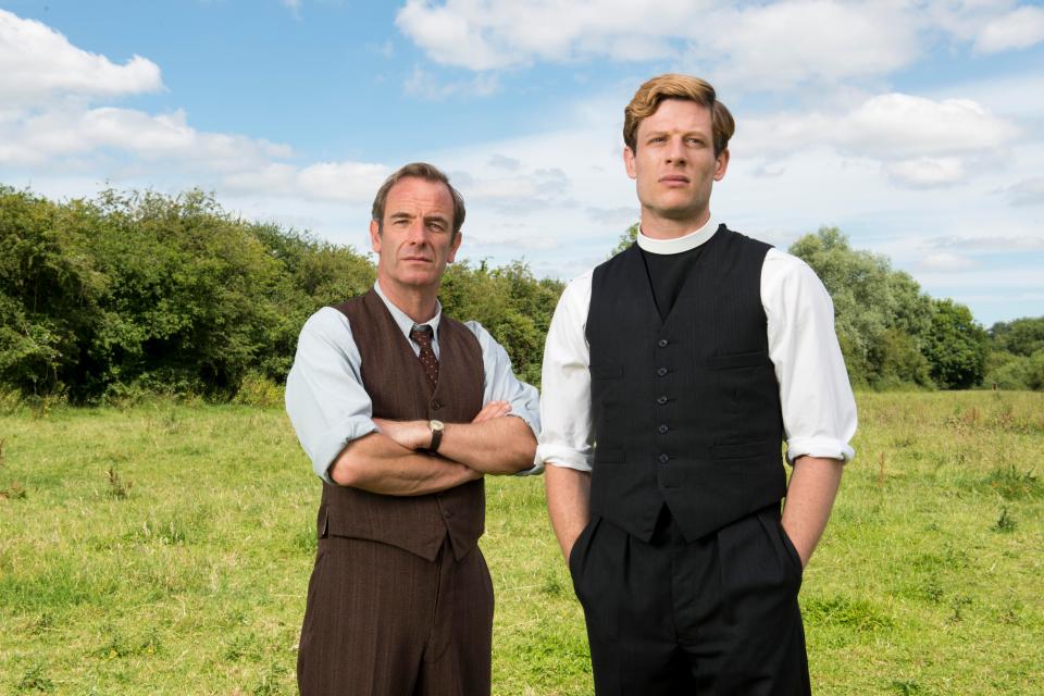 Robson Green (DI Geordie Keating) and James Norton (Reverend Sidney Chambers) are back in the new series of Grantchester
