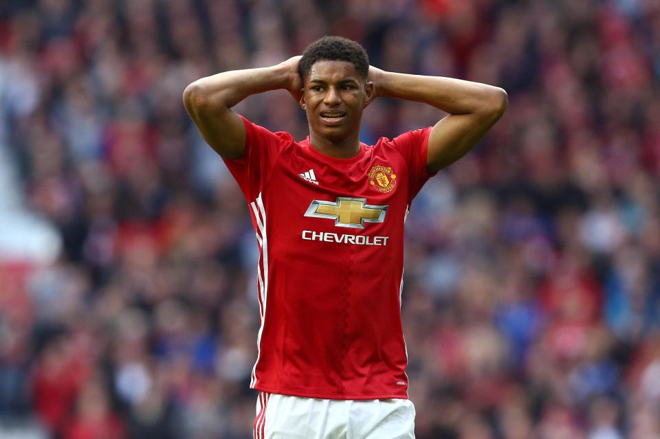 Marcus Rashford had a bad day in front of goal