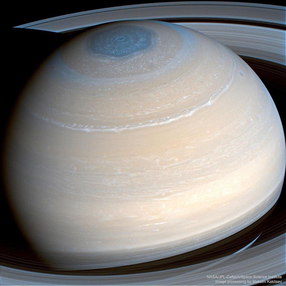  A stunning image of Saturn taken by Nasa's Cassini spacecraft in 2014