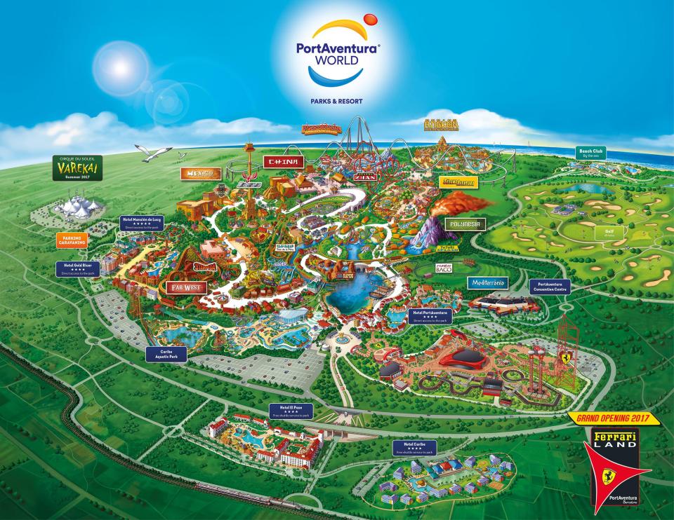 The park is the third to open at PortAventura in Spain