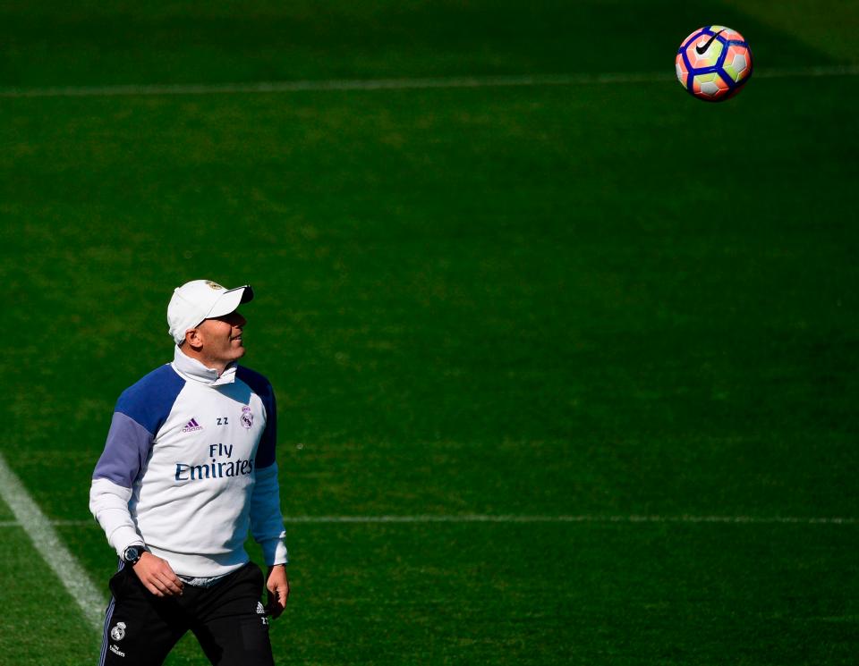  Zinedine Zidane is set for his 300th game at Real Madrid