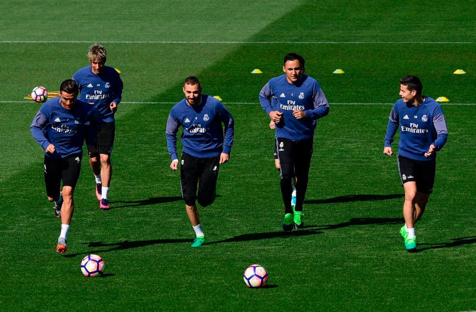  Cristiano Ronaldo and his team-mates prepared ahead of Atletico Madrid clash