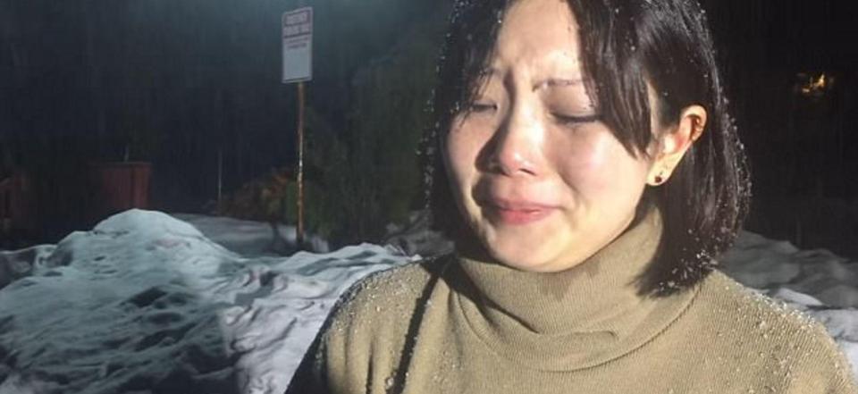  Dyne was left in tears after the host cancelled the booking and sent her a message saying: "One word says it all. Asian"