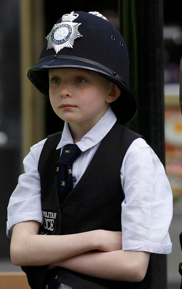 Nine-year-old aspiring police officer Paul Warren attended the funeral of PC Keith Palmer today